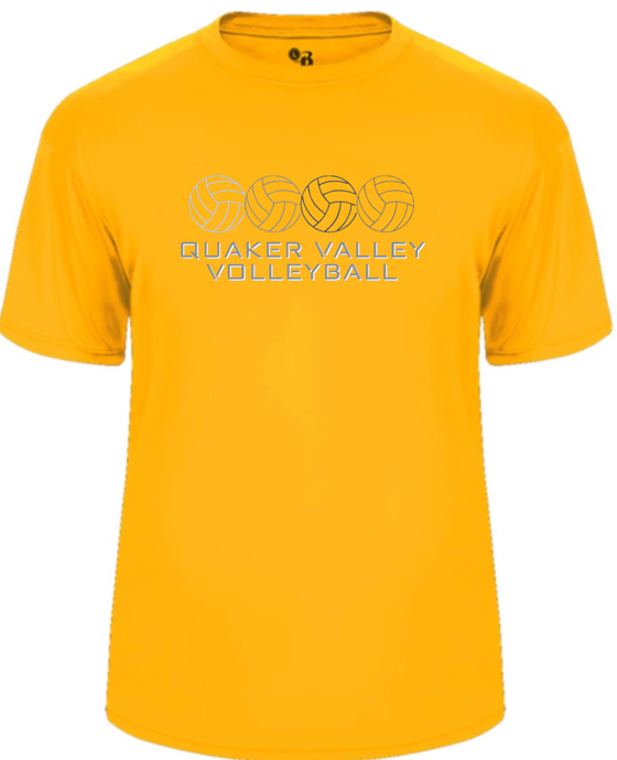 QUAKER VALLEY VOLLEYBALL -  YOUTH & ADULT PERFORMANCE SOFTLOCK SHORT SLEEVE T-SHIRT