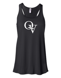 QUAKER VALLEY  *GLITTER DESIGN* GIRL'S &  WOMEN'S FLOWY RACERBACK TANK