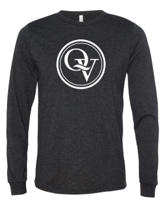 QUAKER VALLEY YOUTH & ADULT LONG SLEEVE TRI-BLEND TSHIRT - BLACK