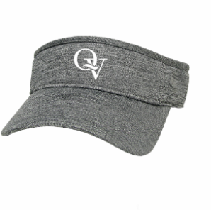 QUAKER VALLEY LEGACY BRAND COOL-FIT ADJUSTABLE VISOR - HEATHER GREY OR BLACK