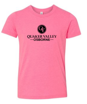 OSBORNE TODDLER, YOUTH & ADULT SHORT SLEEVE T-SHIRT - PINK