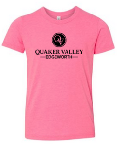 EDGEWORTH TODDLER, YOUTH & ADULT SHORT SLEEVE T-SHIRT - PINK
