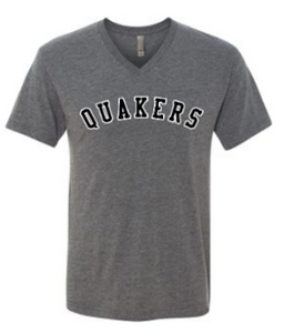 QUAKER VALLEY ADULT SHORT SLEEVE TRI-BLEND V-NECK TSHIRT