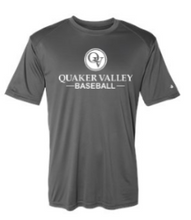 Load image into Gallery viewer, QUAKER VALLEY BASEBALL YOUTH &amp; ADULT PERFORMANCE SOFTLOCK SHORT SLEEVE TEE - BLACK OR GRAPHITE