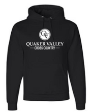 Load image into Gallery viewer, QUAKER VALLEY CROSS COUNTRY YOUTH &amp; ADULT HOODED SWEATSHIRT - BLACK OR OXFORD GRAY