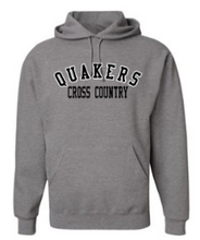 Load image into Gallery viewer, QUAKER VALLEY CROSS COUNTRY YOUTH &amp; ADULT HOODED SWEATSHIRT - BLACK OR OXFORD GRAY