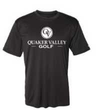 Load image into Gallery viewer, QUAKER VALLEY GOLF YOUTH &amp; ADULT PERFORMANCE SOFTLOCK SHORT SLEEVE TEE - BLACK OR GRAPHITE