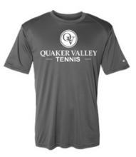 Load image into Gallery viewer, QUAKER VALLEY TENNIS YOUTH &amp; ADULT PERFORMANCE SOFTLOCK SHORT SLEEVE TEE - BLACK OR GRAPHITE
