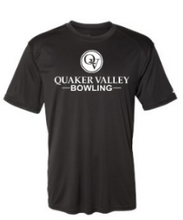 Load image into Gallery viewer, QUAKER VALLEY BOWLING YOUTH &amp; ADULT PERFORMANCE SOFTLOCK SHORT SLEEVE TEE - BLACK OR GRAPHITE