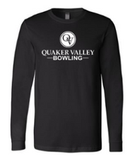 Load image into Gallery viewer, QUAKER VALLEY BOWLING-  YOUTH &amp; ADULT PERFORMANCE SOFTLOCK LONG SLEEVE T-SHIRT - GRAPHITE OR BLACK