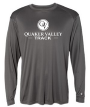 Load image into Gallery viewer, QUAKER VALLEY TRACK-  YOUTH &amp; ADULT PERFORMANCE SOFTLOCK LONG SLEEVE T-SHIRT - GRAPHITE OR BLACK