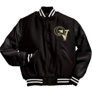 Custom Black Black-Gold Bomber Full-Snap Varsity Letterman Jacket Men's Size:2XL
