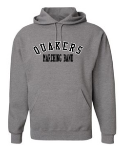 QUAKER VALLEY MARCHING BAND YOUTH & ADULT HOODED SWEATSHIRT - OXFORD QUAKERS