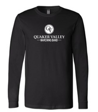 Load image into Gallery viewer, QUAKER VALLEY MARCHING BAND YOUTH &amp; ADULT LONG SLEEVE TEE - BLACK OR ATHLETIC GREY