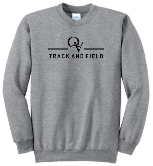QUAKER VALLEY TRACK & FIELD YOUTH & ADULT CREW NECK SWEATSHIRT